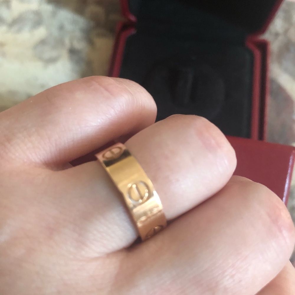 Authentic Cartier ring size 52